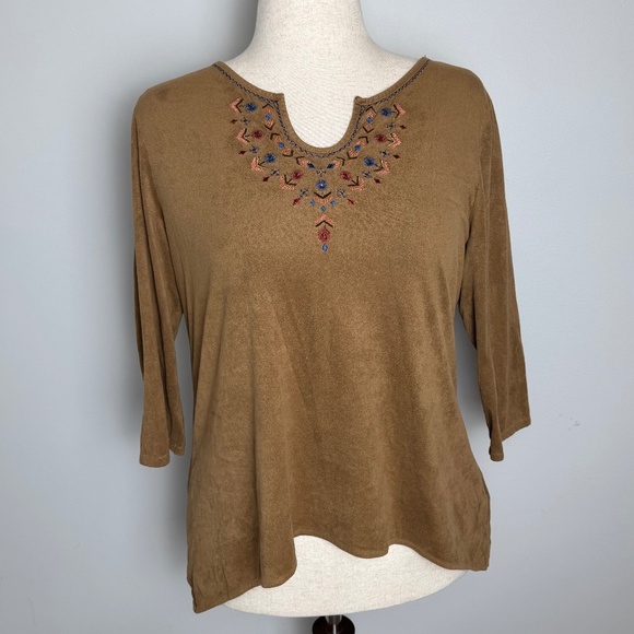 Ruby Rd. Tops - Ruby Rd. Suede Top